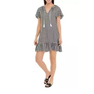 Crown and Ivy NWT❗️Black and White Gingham Dress
